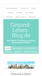 Mobile Screenshot of gesund-leben-blog.de